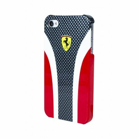 MASTERS CLUB Ferrari HARD CASES SCUDERIA IPHONE 4-4S CARBON RED FESCHCIPCR